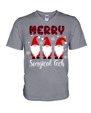 Surgical Tech Christmas V-Neck T-Shirt tile