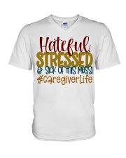 Caregiver V-Neck T-Shirt tile