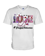 Dialysis Technician V-Neck T-Shirt tile