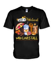Phlebotomist V-Neck T-Shirt tile