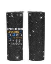 Teacher Glitter Tumbler tile
