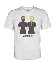 Best friend Srub Life V-Neck T-Shirt tile