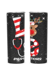 Nurse Practitioner - NP Glitter Tumbler tile