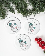 I Served During Covid-19 - Male nurse Circle ornament - 3 pieces (porcelain) aos-cricle-ornament-3-pieces-porcelain-lifestyles-01