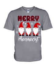 Pharmacist Christmas V-Neck T-Shirt tile