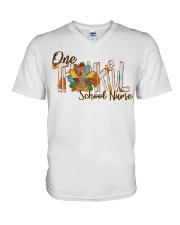School Nurse V-Neck T-Shirt tile