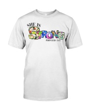 She is strong Classic T-Shirt tile
