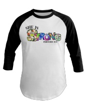 She is strong Baseball Tee tile