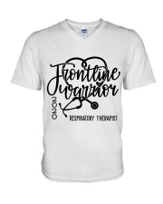 Respiratory Therapist V-Neck T-Shirt tile