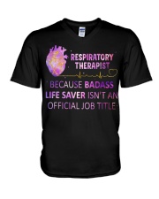 Respiratory Therapist - RT V-Neck T-Shirt tile