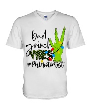 Phlebotomist V-Neck T-Shirt tile