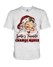 Charge Nurse V-Neck T-Shirt tile