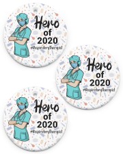 Respiratory Therapist - RT Circle ornament - 3 pieces (porcelain) front