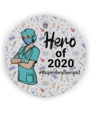Respiratory Therapist - RT Circle Ornament (Wood tile