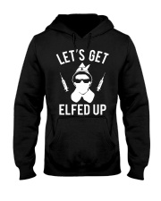 Let's get elfed up Nurse Hooded Sweatshirt tile