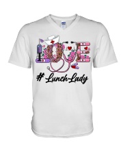 Lunch Lady V-Neck T-Shirt tile
