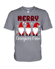 Caregiver Christmas V-Neck T-Shirt tile