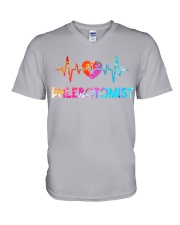 Phlebotomist V-Neck T-Shirt tile
