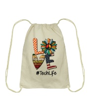 Tech Life Drawstring Bag tile