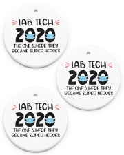 Lab Tech - Laboratory Technician Circle ornament - 3 pieces (porcelain) front