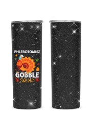 Phlebotomist Glitter Tumbler tile