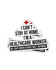 I can't stay at home Sticker - 4 pack (Vertical) front