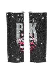 Back the pink Glitter Tumbler tile