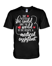 Medical Assistant V-Neck T-Shirt tile