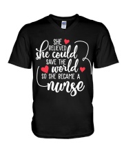 Nurse V-Neck T-Shirt tile