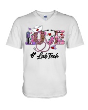 Lab Tech - Laboratory Technician V-Neck T-Shirt tile