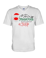 CNA Christmas V-Neck T-Shirt tile