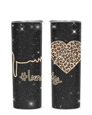 Lunch Lady Glitter Tumbler tile