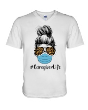 Caregiver V-Neck T-Shirt tile
