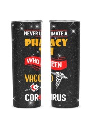 Pharmacy Tech Glitter Tumbler tile