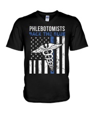 Phlebotomist V-Neck T-Shirt tile