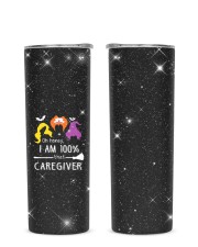 Caregiver Glitter Tumbler tile