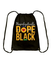 Unapologetically Dope Black Person Drawstring Bag tile