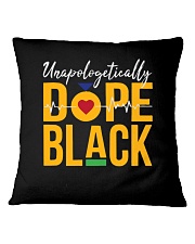 Unapologetically Dope Black Person Square Pillowcase tile