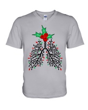 Respiratory therapist Christmas V-Neck T-Shirt tile