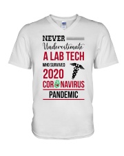 Lab Tech Laboratory Technician V-Neck T-Shirt tile