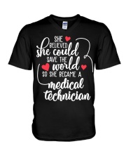 Medical Tech V-Neck T-Shirt tile
