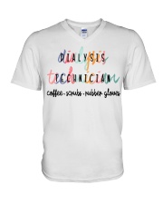 Dialysis Technician V-Neck T-Shirt tile