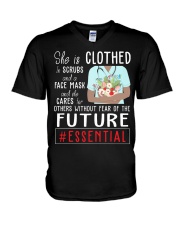 She is V-Neck T-Shirt tile