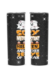 Medical Assistant - MA Glitter Tumbler tile