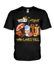 Caregiver V-Neck T-Shirt tile
