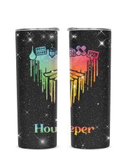 Housekeeper Glitter Tumbler tile