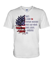 Nursing Assistant V-Neck T-Shirt tile