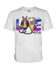 Respiratory Therapist - RT V-Neck T-Shirt tile