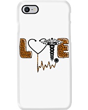 LOVE Leopard Stethoscope Caduceus Nurse Phone Case tile