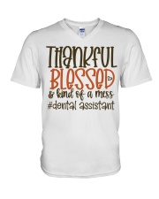 Dental assistant V-Neck T-Shirt tile